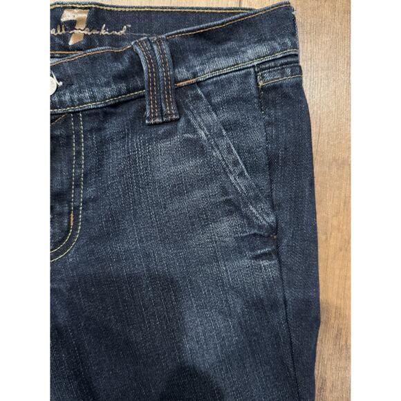 7 FOR ALL MANKIND Women's Dark Wash Blue Skinny 8" Rise Jeans Size 26 Pockets - Picture 4 of 14
